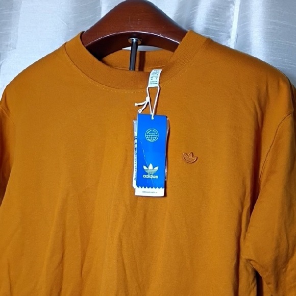 Adidas Men's Bold Orange Tee Size S - Picture 2 of 8